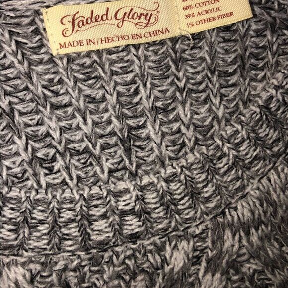 FADED GLORY Large Tweed Sweater - Picture 3 of 3